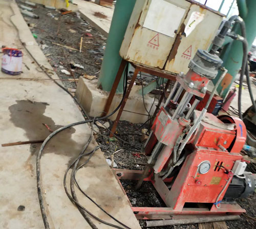 隆广镇设备基础下沉注浆