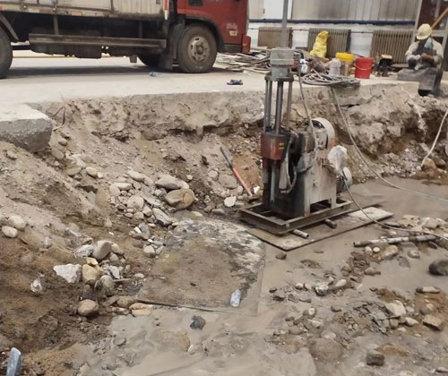 隆广镇公路下沉压浆